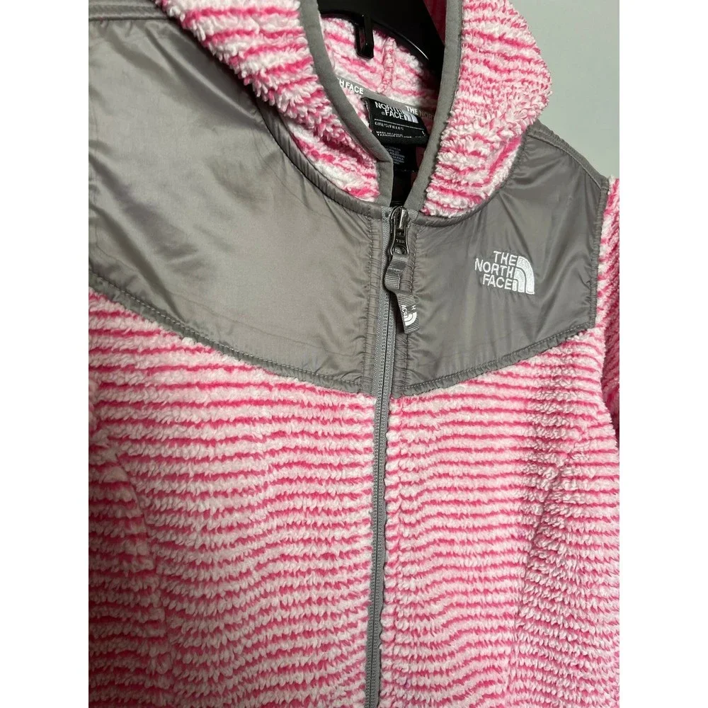 The North Face pink white